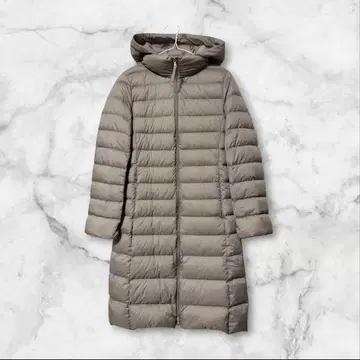 UNIQLO 울트라 라이트 다운 후디드 코트 S 베이지