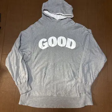 GOOD 프린트 후드 부착 후드티