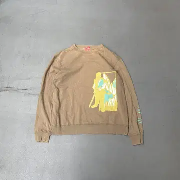 00s 페로우즈 일본풍 패턴 프린트 긴팔 티셔츠 롱티