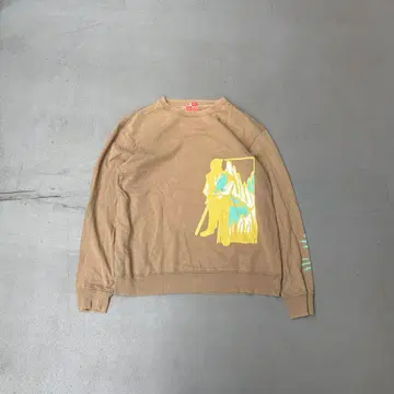 00s 페로우즈 일본풍 패턴 프린트 긴팔 티셔츠 롱티