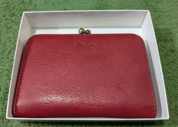 다코타 라르고 가마구치 지갑 레드 일본제