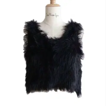 시루무린 Shaggy Yarn 2way Short Knit 뷔스티에