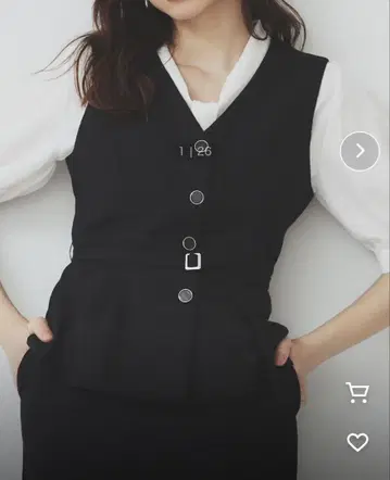 [ index ] 마 혼방 라메 트위드 페플럼 베스트 택 포함 새상품