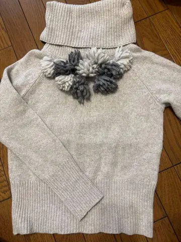 블루걸 터틀넥 니트 그레이