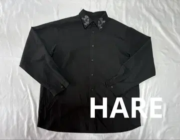 HARE 블랙 긴팔 셔츠
