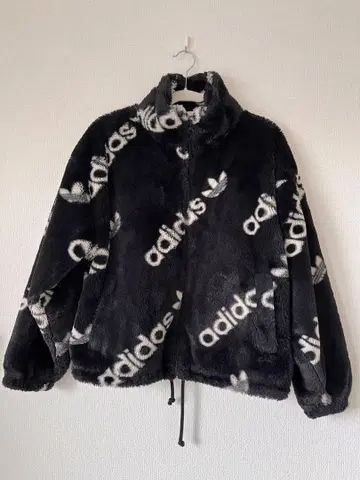 adidas 플리스 자켓 블랙