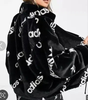 adidas 플리스 자켓 블랙