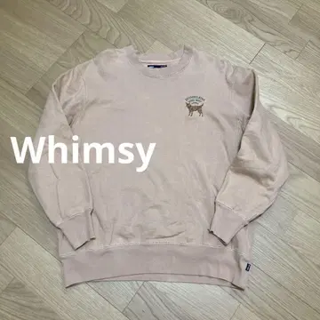 Whimsy 위임지 HOT SPOT 맨투맨 강아지 크루넥 자수
