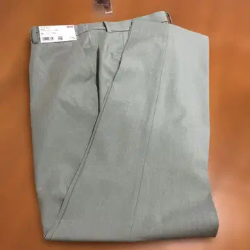 미사용 UNIQLO 스마트 앵클 팬츠 긴 길이 XL 그린 XL