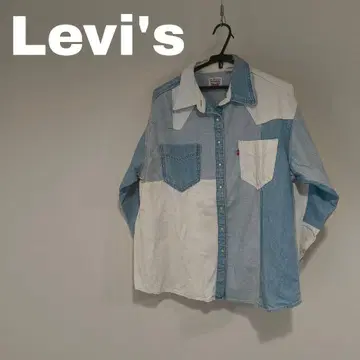 Levi's 웨스턴 셔츠 라이트 인디고 PATCHWORK