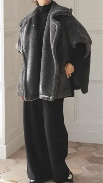 도노반 판초 케이프 코트