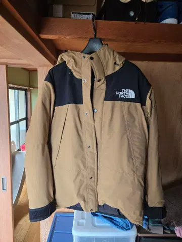 THE NORTH FACE 마운틴 후드티 베이지 블랙