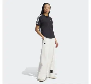 adidas 와이드 팬츠 화이트 스트라이프
