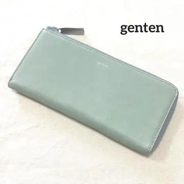 genten [ 복지갑 ] 유포리아 L자 지퍼 장지갑 페일 그린