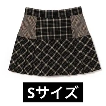 andmary coco check pleats skirt S