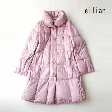 Leilian 레리안 핑크 고급 다운 자켓 9호 코트