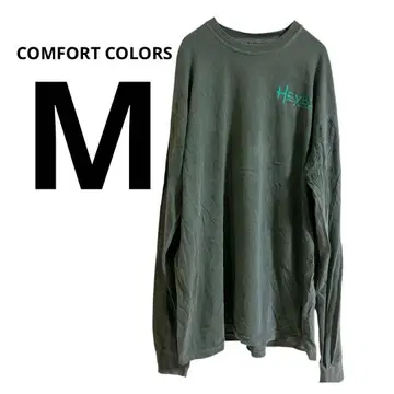 새상품급 COMFORT COLORS [ M ] 올리브 그린 긴팔T셔츠