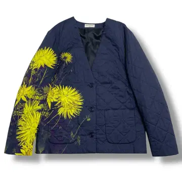 [새상품급] DRIES VAN NOTEN 꽃무늬 퀼팅 자켓 38