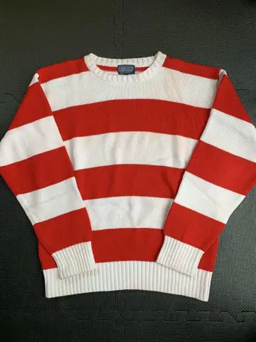 LANDS' END 랜드스엔드 코튼 보더 니트 M 사이즈