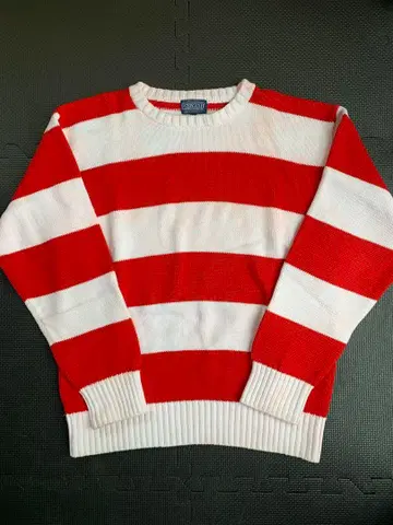 LANDS' END 랜드스엔드 코튼 보더 니트 M 사이즈