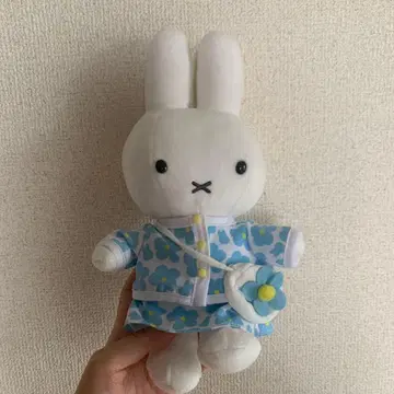레트로 플라워 봉제 인형 미피