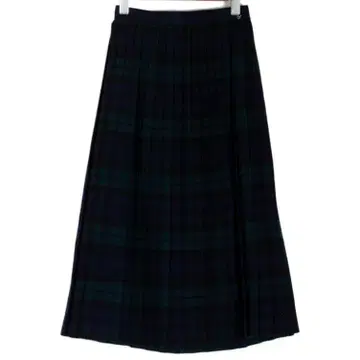 울 타탄 체크 롱 스커트 가을/겨울 7 일본제 모턴 모렐
