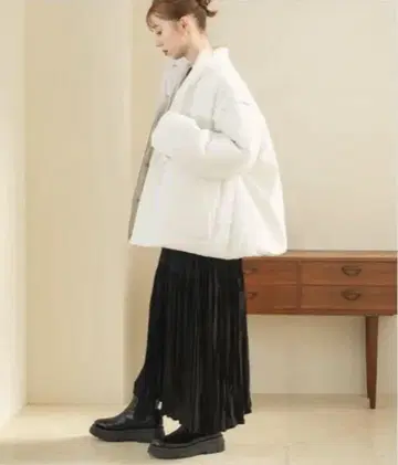 [새상품] hinari 충전솜 2way 아우터 화이트