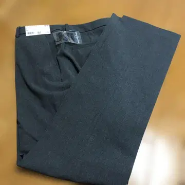 미사용 UNIQLO 다크 그레이 스트레치 팬츠 XL 긴 길이
