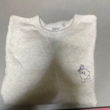 새상품 미사용 GU x 별의 커비 콜라보 맨투맨 트레이닝복