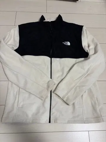 THE NORTH FACE 플리스 자켓 L 화이트/블랙
