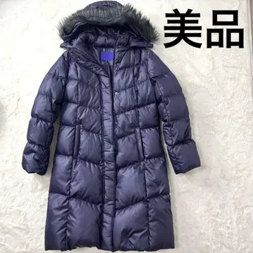 유니클로 UNIQLO 다크 퍼플 퍼 후드 다운 자켓 M 3way