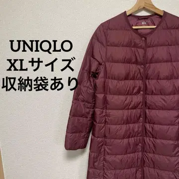 [ 새상품급 ] 유니클로 울트라 라이트 다운 롱 코트 브라운 XL 사이즈