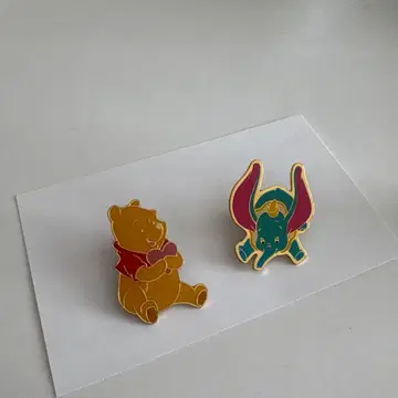 푸우 덤보 핀 배지 세트 디즈니