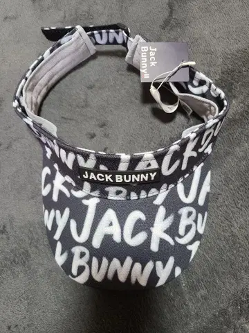 Jack Bunny 바이저 블랙/화이트