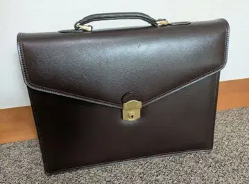브리프 케이스 천연 가죽 브라운