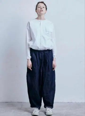 미사용 새상품 Gauze# (g) 그램 라이트 데님 슬로우 팬츠