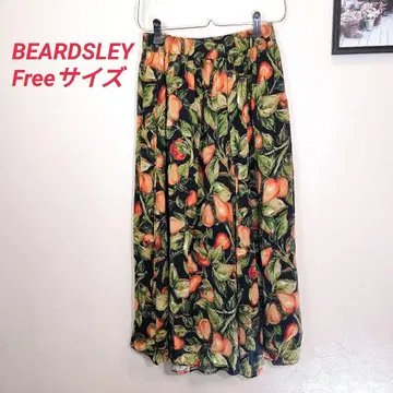 BEARDSLEY 비어즐리 후르츠 패턴 플레어 팬츠 와이드 팬츠 Free