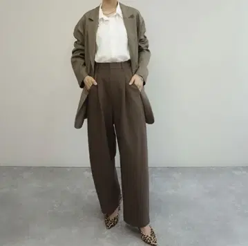[ 미사용 택 포함 ] FASHFREN 벌룬 소프트 팬츠 브라운