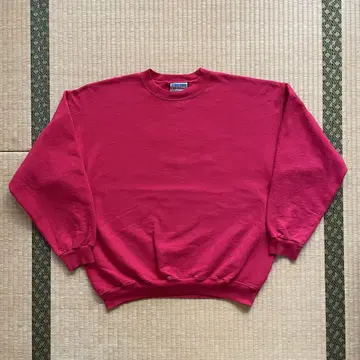 90s 00s Hanes 맨투맨 빨간색 무지