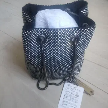 PECHINCHAR 스네이크 체인 글래스 비쥬 미니 백