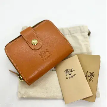 [ 미사용 새상품 ] 일비종떼 접이식 지갑 캐러멜 브라운 ( 야키누메 )