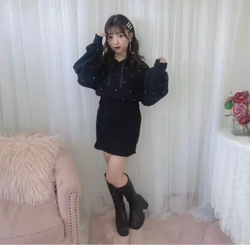 evelyn 비쥬 리브 OP bk 블랙