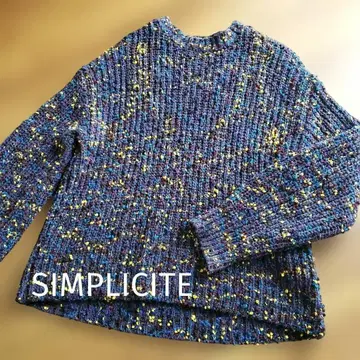 SIMPLICITE 하이 게이지 니트 빅 실루엣