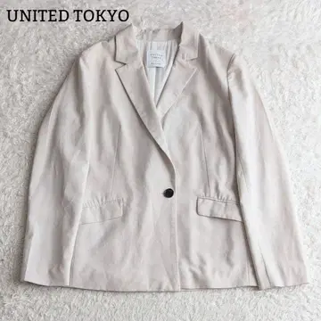 UNITED TOKYO 워셔블 테일러드 자켓 아이보리 M