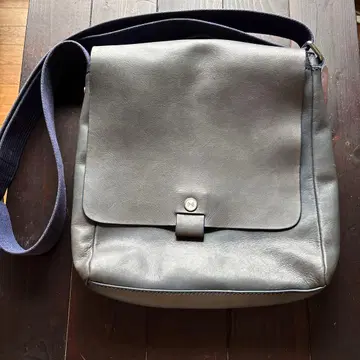 SKAGEN 그레이 가죽 숄더백