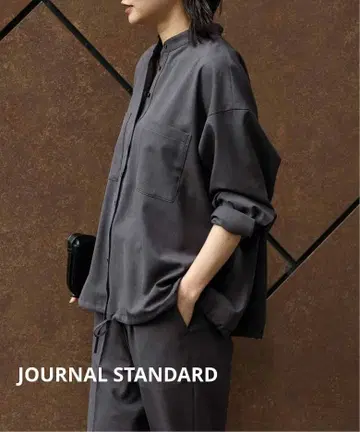 JOURNAL STANDARD 울리쉬 트윌 턱 볼륨 셔츠