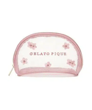 gelatopique 자수 메쉬 파우치 사쿠라 벚꽃