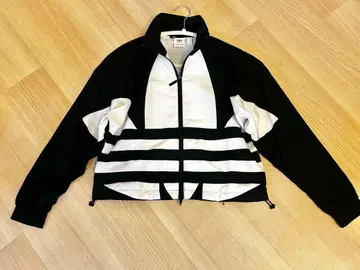새상품급 adidas 나일론 지퍼 블루종 S 블랙
