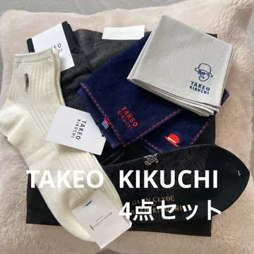 새상품 TAKEO KIKUCHI 양말&손수건 세트