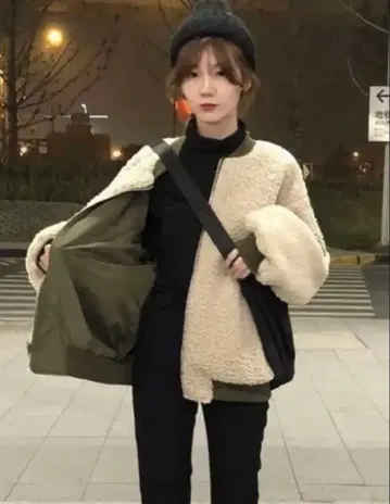 새상품 여성용 블루종 보아 리버서블 루즈핏 캐주얼 스타일리시